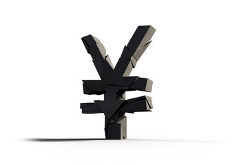 Obraz premium 3d image of Yen sign 