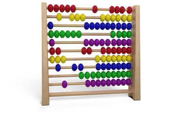 Composite image of abacus