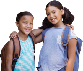 Portrait of smiling friends