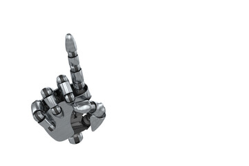 Graphic image of robotic hand pointing