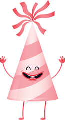 Smiling party hat icon