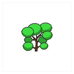 Illustration of trees vector design