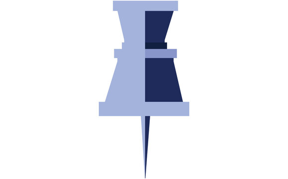 Digitally generated image of neddle pin