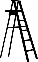 Digital image of black ladder