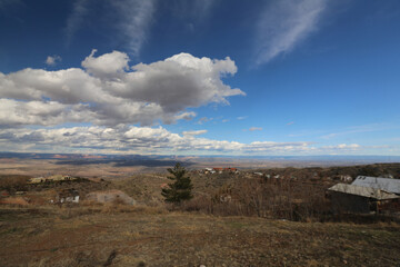 clouds over the mountains