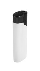 Stylish small pocket lighter isolated on white