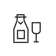 Alcohol Bottle Party Outline Icon