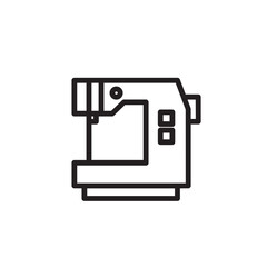 Electronic Machine Sewing Outline Icon