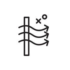 Airflow Fabrics Sewing Outline Icon