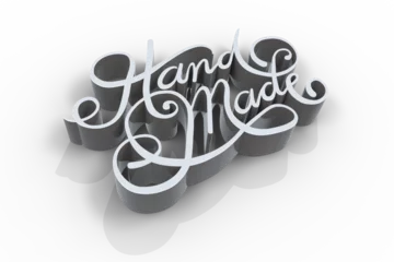 Deurstickers Illustration of of hand made text © vectorfusionart
