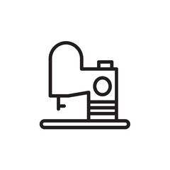 Tailor Sewing Machine Outline Icon