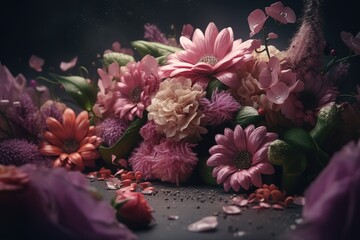 Celebratory Mother's Day flowers background