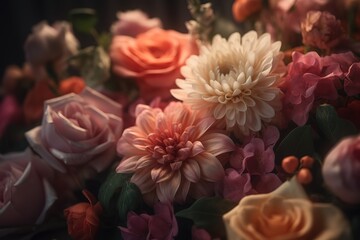 Obraz na płótnie Canvas Celebratory Mother's Day flowers background