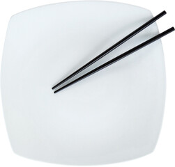 Close up of chopsticks  in plate
