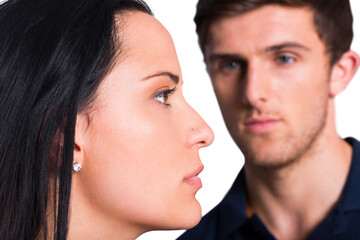 Couple not talking after argument