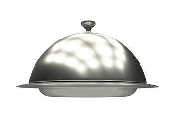 Silver colored cloche 