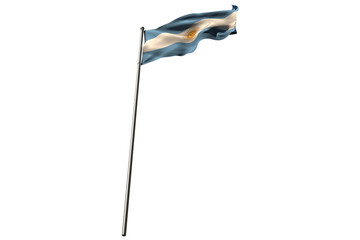 Low angle view of Argentina flag