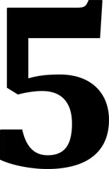 Fototapeta na wymiar Digital composite image of number five 