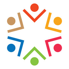 Community logo icon design template isolated