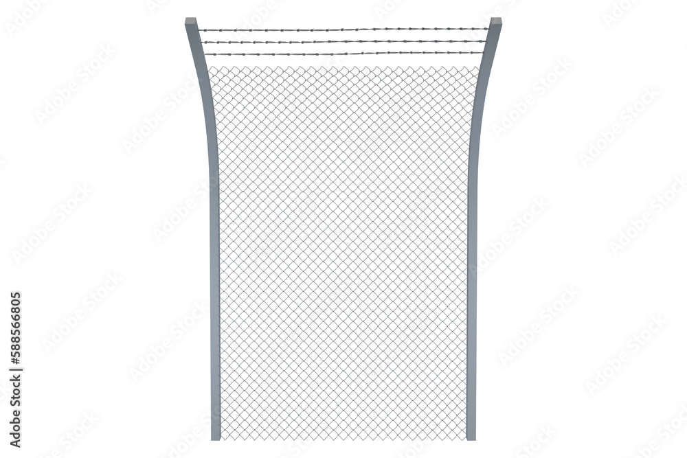 Poster computer generated image of fence