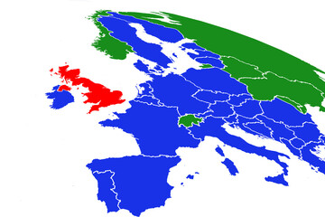 Obraz premium European union map