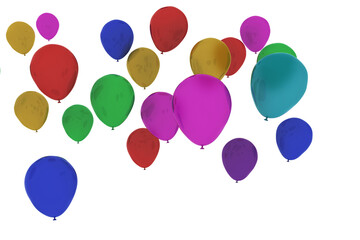 Naklejka premium colourful balloons