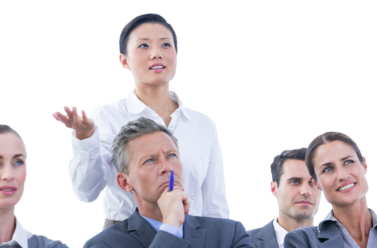 business team during a meeting