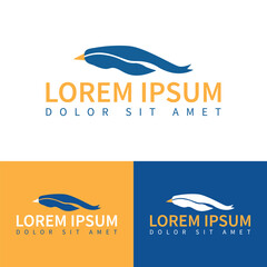 Vector penguin logo template