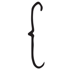 Digital image of curly bracket