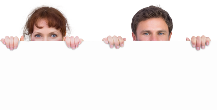 Couple looking at the camera