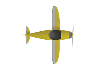 Graphic image of 3D yellow plane