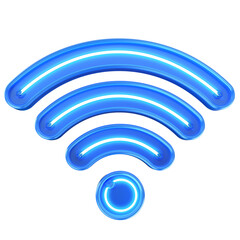 WIFI NEON LED 3D AZUL 	
