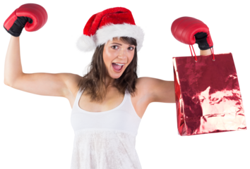 Woman holding shopping bag
