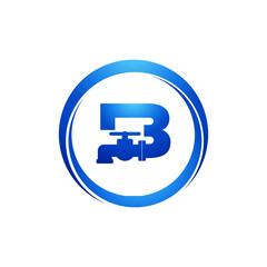 Obraz premium Plumbing logo B