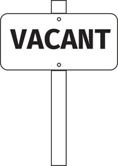 Digitally generated image of vacant sign