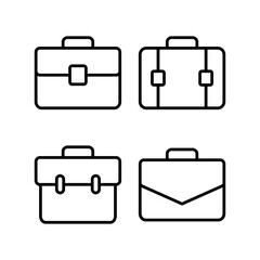 Briefcase icon vector illustration. suitcase sign and symbol. luggage symbol.