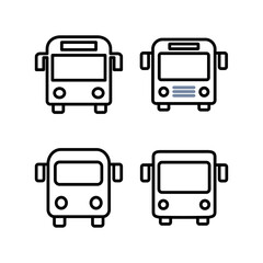 Bus icon vector illustration. bus sign and symbol. transport symbol