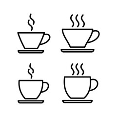 coffee cup icon vector illustration. cup a coffee sign and symbol