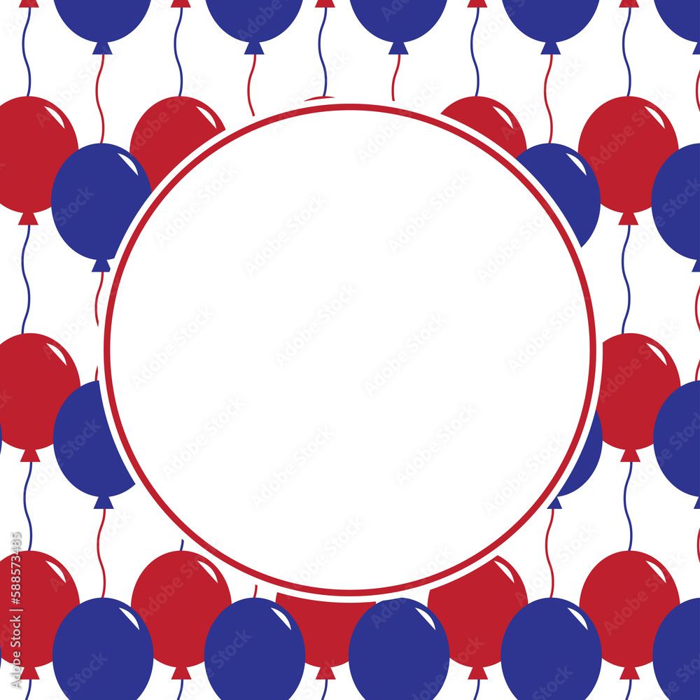 Poster digitally generated image of blank circular picture frame