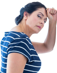 Portrait of sad woman 