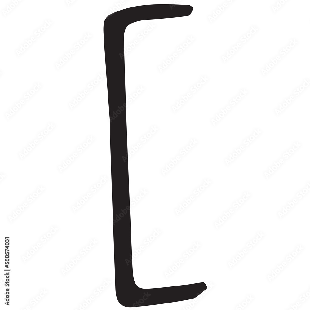 Poster digital image of rectangle bracket