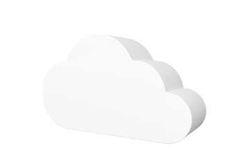 Computer generated image of white cloud