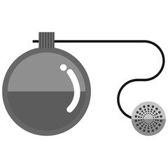 Perfume bottle on white background 