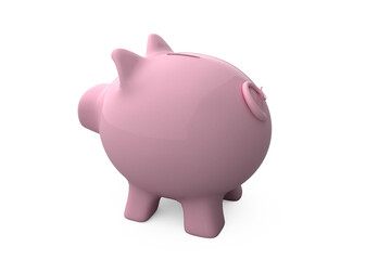 Pink piggy bank