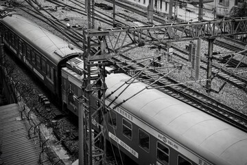 Railway workers in Shanghai
