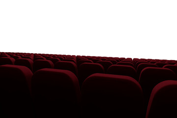 Seats in row at theater auditorium