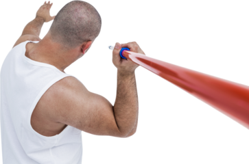 Athlete preparing to throw javelin