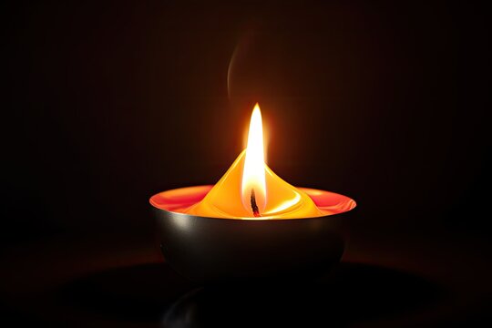 image of a candle flame, which represents inner peace and stillness, to create a calming and meditation   
