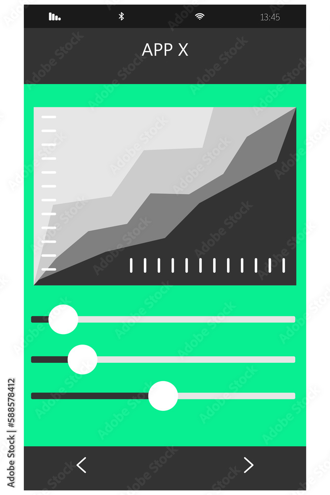 Poster digital image of graph display