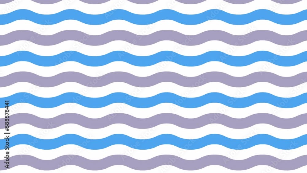 Poster wave pattern animated background. wave seamless pattern motion background. striped waves 2d animatio